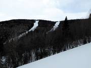 Vista sulle piste difficili La Fénomène e L'Ecore
