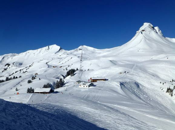 Vista sulla Damülser Mittagsspitze