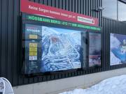 Mappa delle piste con informazioni alla stazione intermedia