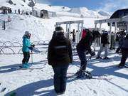 Personale cordiale coordina l'imbarco