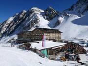 Il rifugio DAV Dresdner Hütte alla stazione intermedia Fernau