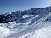 Piste di media difficoltà al Metschstand e Luegli