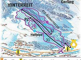 Mappa delle piste Hinterreit