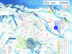 Mappa delle piste La Parva