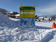 Segnaletica chiara sull'altopiano di Rohrmoos