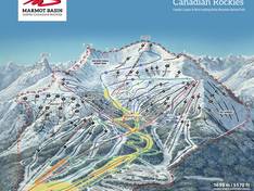Mappa delle piste Marmot Basin - Jasper