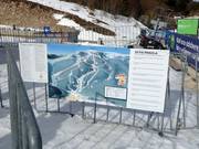 Mappa delle piste alla stazione a valle