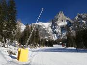 Potente innevamento programmato a San Martino di Castrozza