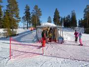 Tappeto coperto con pista di esercitazione a Lindvallen