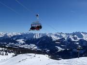 Olympiabahn - 6pers.| Seggiovia ad alta velocità (ad agganc. autom.) con cupola di prot. e riscald. sedile