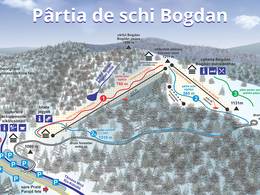 Mappa delle piste Bogdán