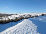 Vista su Hundfjället con Tandådalen sullo sfondo