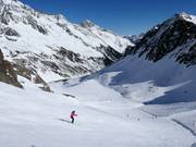 Itinerario sciistico Wilde Grube alla stazione a valle