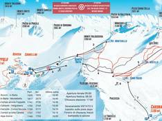 Mappa delle piste Foppolo/Carona (Brembo Ski)