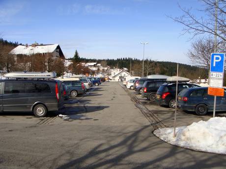 Almberg-Haidel-Dreisessel: Accesso nei comprensori sciistici e parcheggio – Accesso, parcheggi Mitterdorf (Almberg) - Mitterfirmiansreut