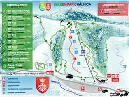 Mappa delle piste Kálnica (SK)