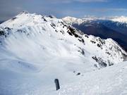 Ampio e libero si scende sotto la Rosaspitze
