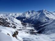 Vista da Längfluh su Saas-Fee