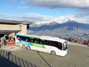 Skibus da Queenstown all’area sciistica Coronet Peak