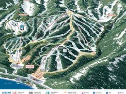 Mappa delle piste Homewood Mountain Resort