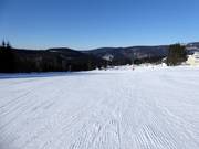 Ottima preparazione delle piste nell’area sciistica di Spindlermühle
