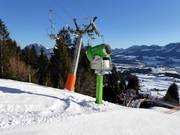 Cannone da neve ad alte prestazioni presso la Stuibeneckbahn
