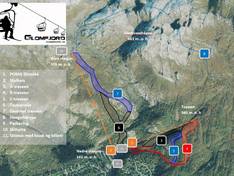 Mappa delle piste Glomfjord