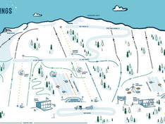 Mappa delle piste Soda Springs