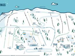 Mappa delle piste Soda Springs