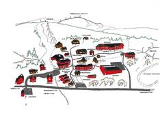 Mappa delle piste Vålådalens Fjällstation