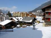 Le piste attraversano Wengen