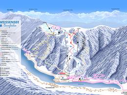Mappa delle piste Naggler Alm - Techendorf (Weissensee)
