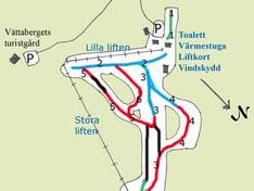Mappa delle piste Vettenbacken – Liden