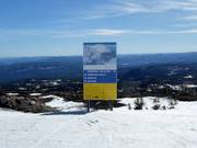 Mappa delle piste e segnaletica nell’area sciistica Norefjell