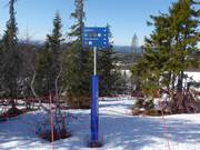 Segnaletica delle piste nell’area sciistica Norefjell