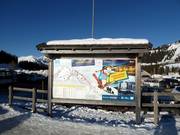 Mappa delle piste alla stazione a valle