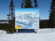 Mappa delle piste nell’area sciistica Hafjell