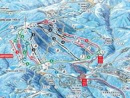 Mappa delle piste Pamporovo