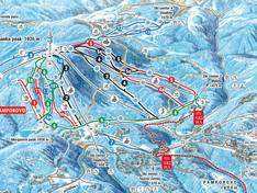 Mappa delle piste Pamporovo