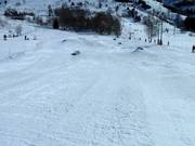 Funpark per bambini con box nella valle presso gli impianti per principianti