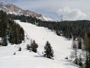 Ampia discesa al Santa Croce