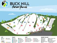 Mappa delle piste Buck Hill