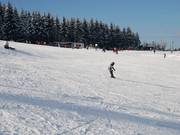 Pista impeccabile nonostante il sottile strato di neve naturale