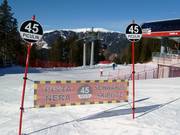 Partenza di una delle piste più ripide d’Italia