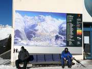 Mappa delle piste con informazioni operative aggiornate alla stazione intermedia