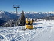 Cannone da neve a Gryon