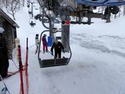 In caso di nevicata, i sedili vengono spazzolati.