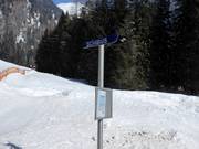 Fermata dello skibus alla stazione a valle