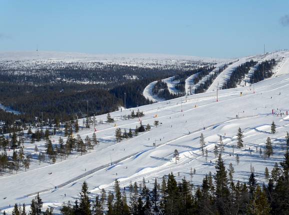 Vista sulle piste di Hundfjället e Tandådalen