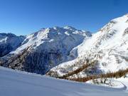 Vista dalla pista Sole verso la pista Cristiania
